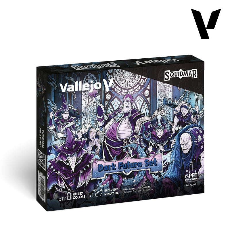Vallejo 72202 Dark Future Set - ( SQUIDMAR miniature ) acrylic paints 12x 18ml