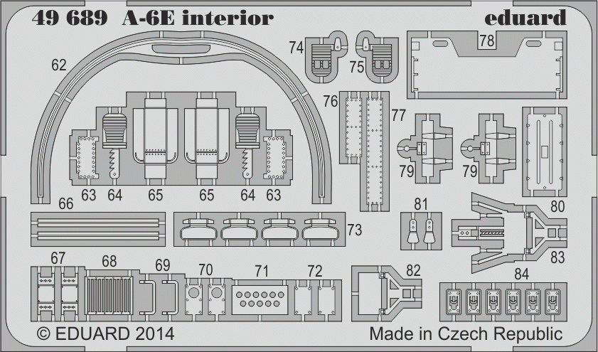 Eduard 49689 A-6E interior S. A. HOBBY BOSS 1/48 – zdjęcie 2