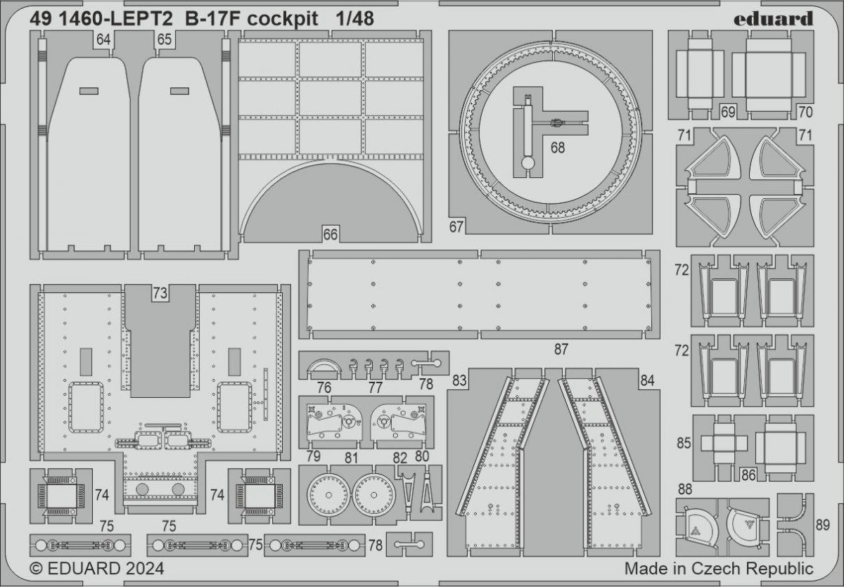 Eduard 491460 B-17F cockpit EDUARD 1/48 – image 2