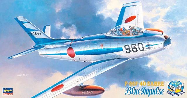 Hasegawa PT15 F-86F-40 Saber &amp;#39;Blue Impulse&amp;#39; 1/48