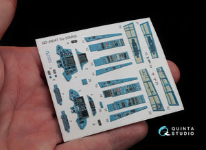 Quinta Studio QD48047 Su-30MKK 3D-Printed &amp;amp; colored Interior on decal paper (for HobbyBoss kit) 1/48 – image 3