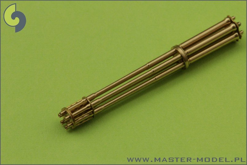 Master AM-48-037 M61 A1 Vulcan - Six-barrelled rotary 20mm cannon - turned barrels with etched barrel clamps 1/48 – Bild 2
