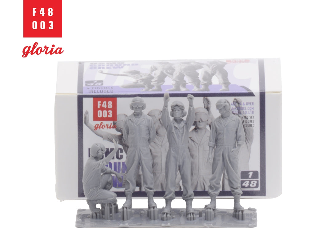 Gloria F48003 USMC Ground Crew 4 x 3D Printed figures 1/48 – zdjęcie 3