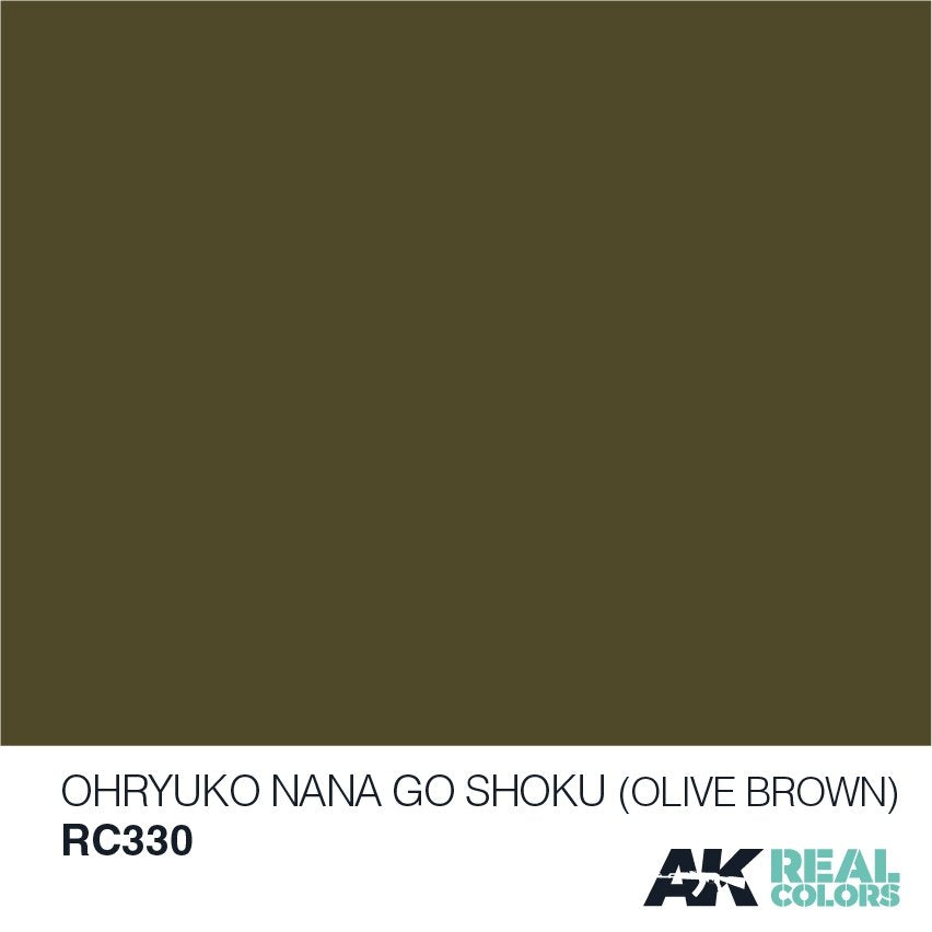 AK Interactive RC330 OHRYUKO NANA GO SHOKU (OLIVE BROWN) 10ML – zdjęcie 2