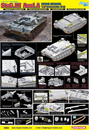 Dragon 6860 StuG.III Ausf.A MICHAEL WITTMANN LAH BARBAROSSA 1941 1/35 – zdjęcie 2