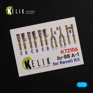 KELIK K72106 Ju-88 A-1 interior 3D decals for Revell kit 1/72 – Bild 2