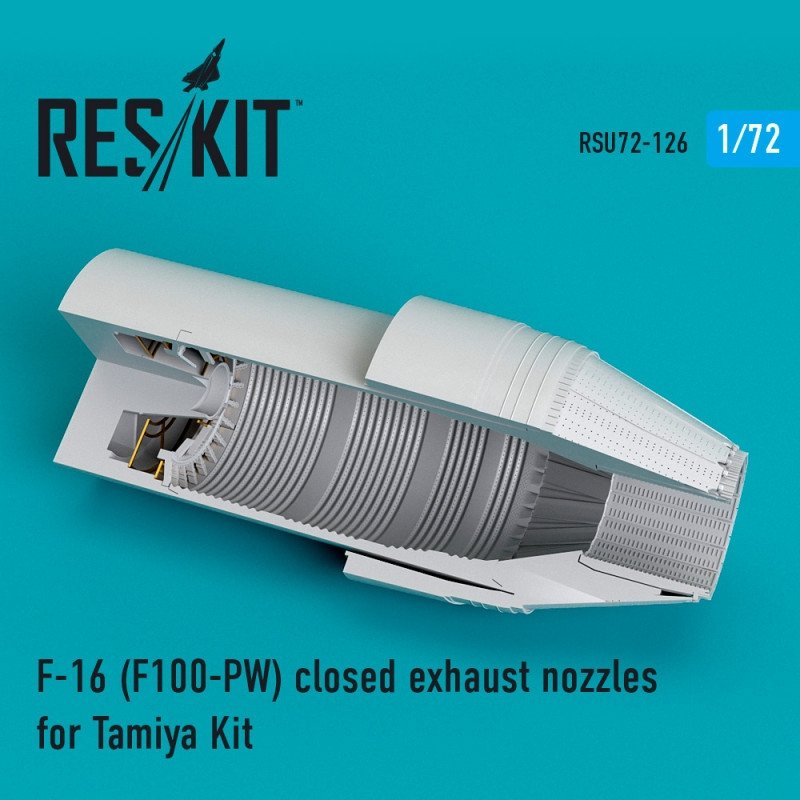 RESKIT RSU72-0126 Tuyères d'échappement fermées pour F-16 (F100-PW) Tamiya 1/72 
