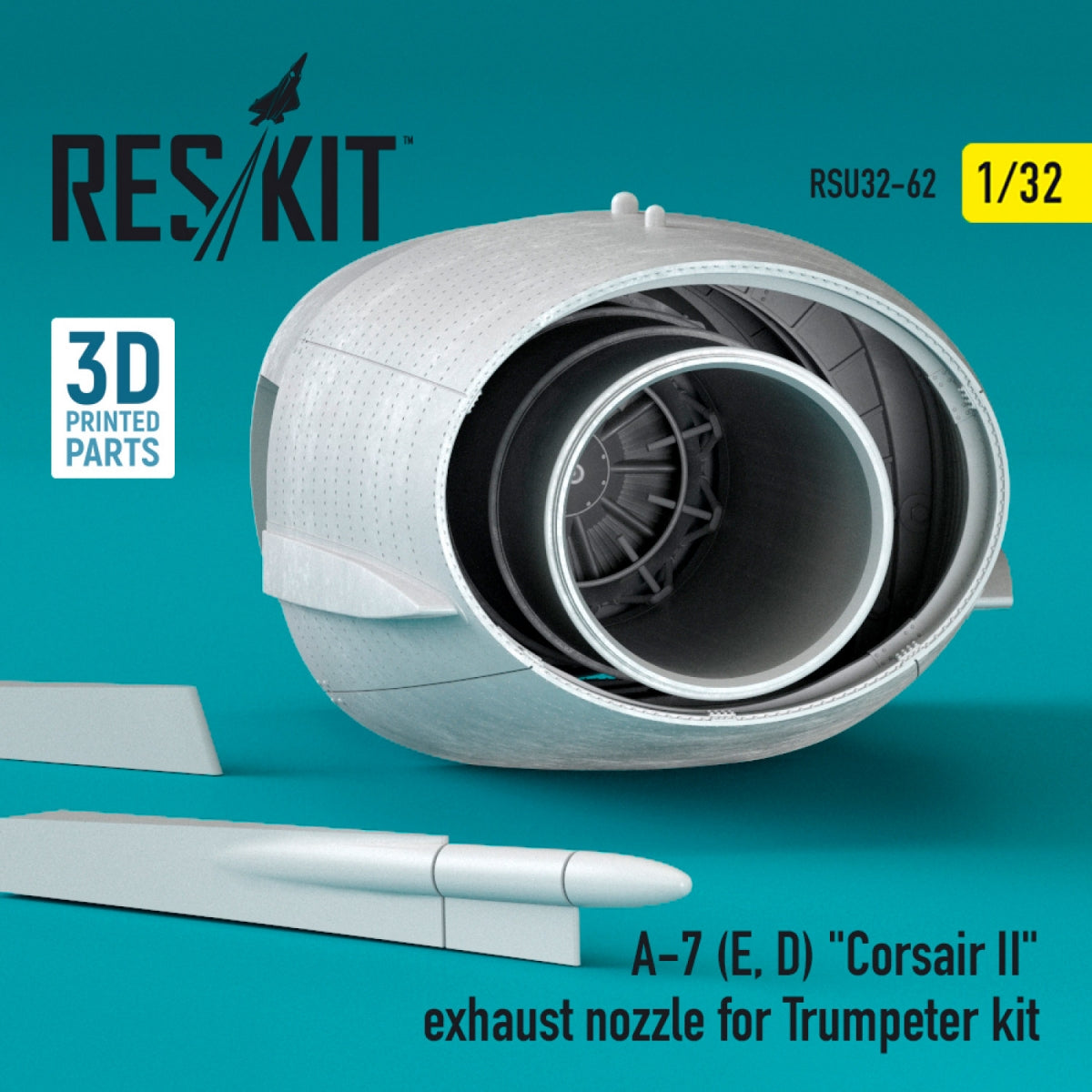 RESKIT RSU32-0062 A-7 (E, D) "CORSAIR II" EXHAUST NOZZLE FOR TRUMPETER KIT 1/32