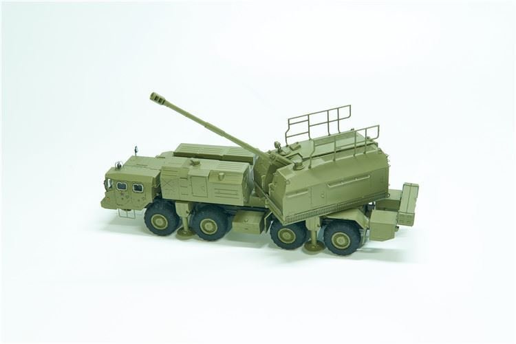 Modelcollect PP72001 Russian 130 mm coastal defense gun A-222 bereg pre-painted Kit 1/72 – image 9