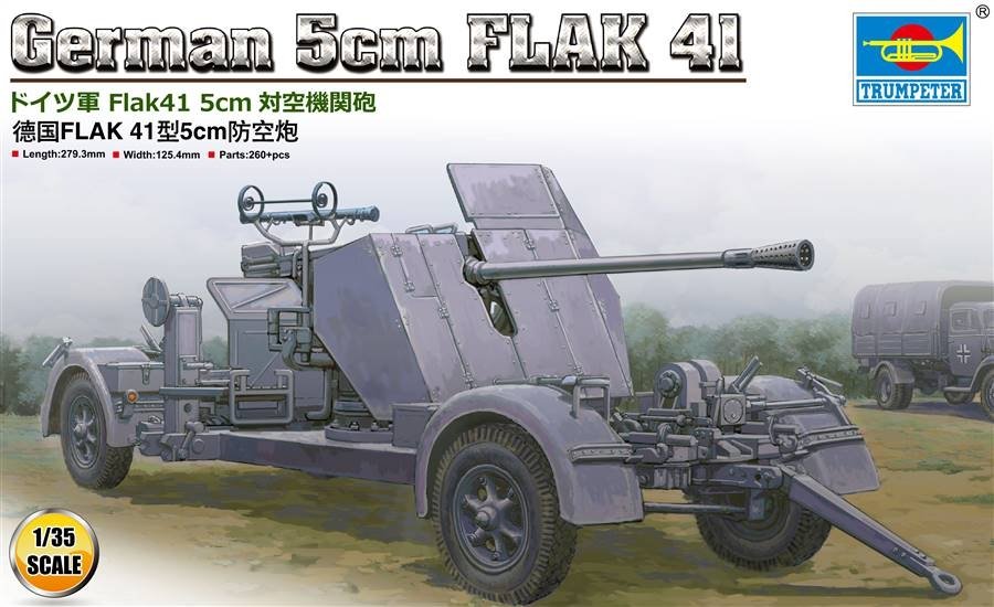 Trompette 02350 Germanium 5cm FLAK 41 1/35