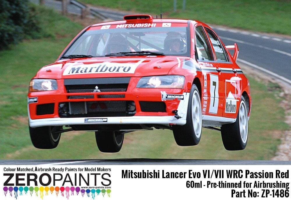 Zero Paints ZP-1486 Mitsubishi Lancer Evo VI WRC Passion Red Paint 60ml – zdjęcie 2