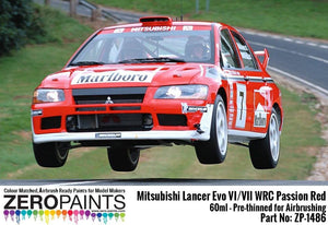 Zero Paints ZP-1486 Mitsubishi Lancer Evo VI WRC Passion Red Paint 60ml – zdjęcie 2