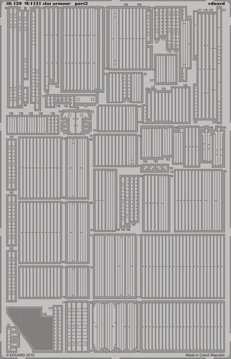 Eduard 36129 M-1131 slat armour 1/35 Trumpeter