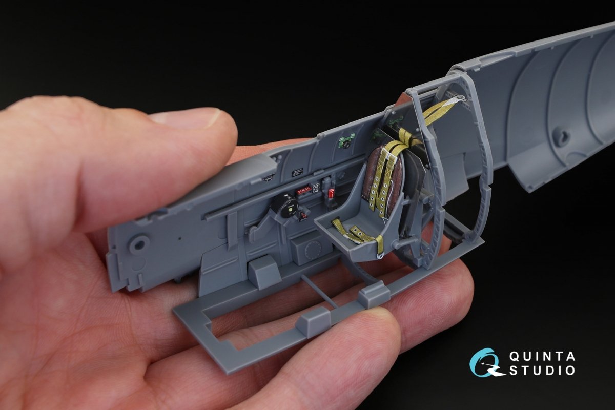 Quinta Studio QD32019 Spitfire Mk.VIII 3D-Printed &amp;amp; coloured Interior on decal paper (for Tamiya kit) 1/32 – zdjęcie 4
