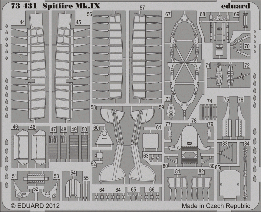 Eduard 73431 Spitfire Mk. IX 1/72 ITALERI – zdjęcie 2