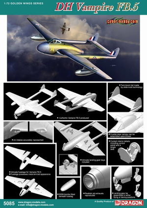 Cyber-Hobby 5085 DH Vampire FB.5 (1/72) – image 2