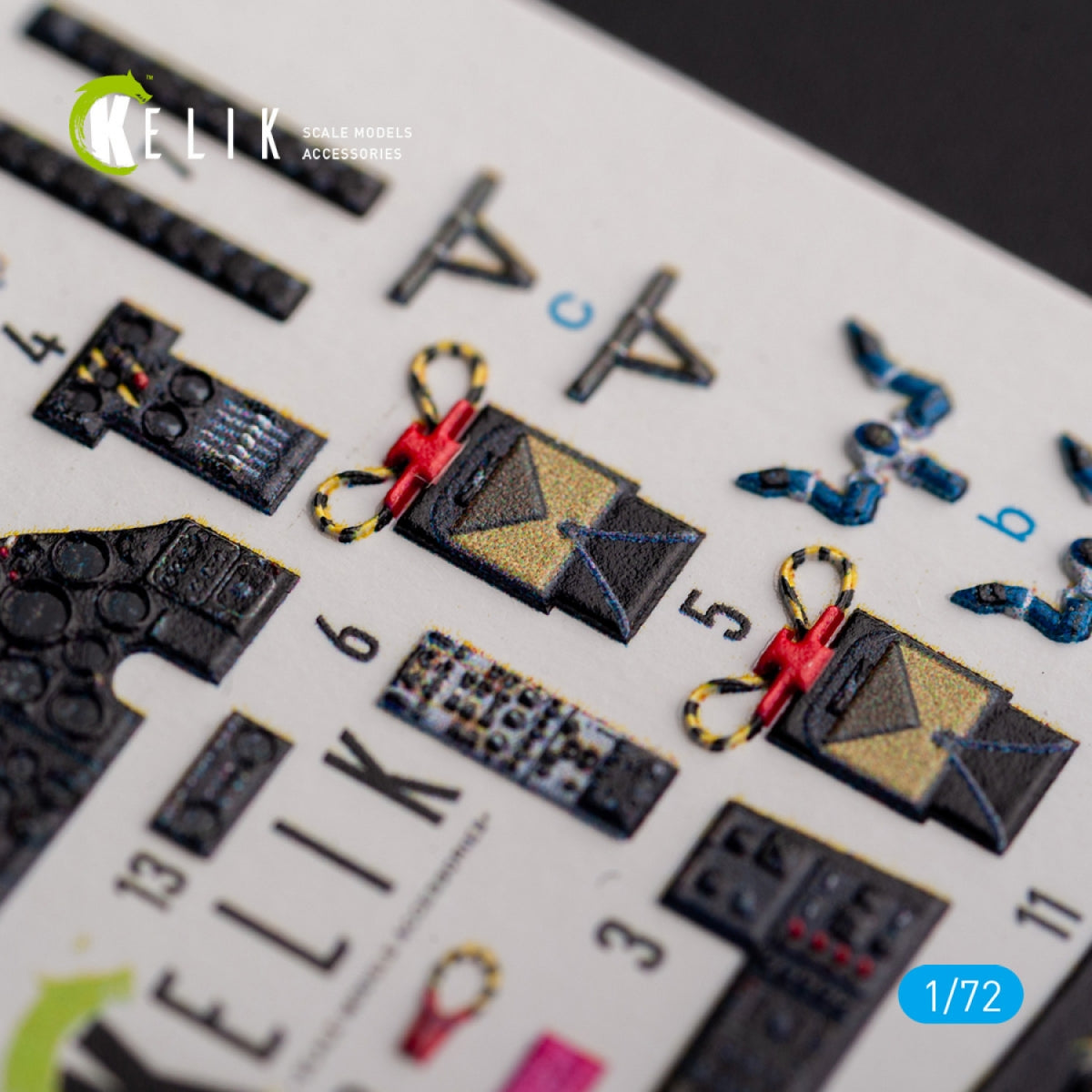 KELIK K72135 AVRO VULCAN B.2 Front cockpit - interior 3D decals for Airfix kit 1/72 – zdjęcie 4