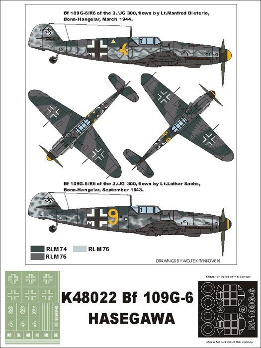 Montex K48022 Me-109 G6 1/48 