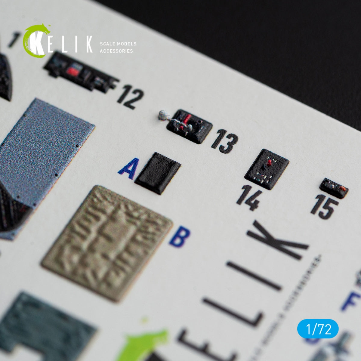 KELIK K72064 A1H SKYRAIDER INTERIOR 3D DECALS FOR HASEGAWA KIT 1/72 – zdjęcie 4