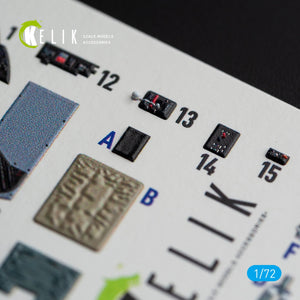 KELIK K72064 A1H SKYRAIDER INTERIOR 3D DECALS FOR HASEGAWA KIT 1/72 – zdjęcie 4