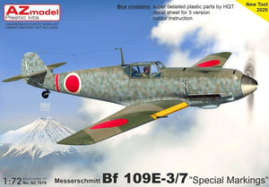 Maquette AZ7676 Bf 109E-3/7 « Marquages ​​spéciaux » au 1/72