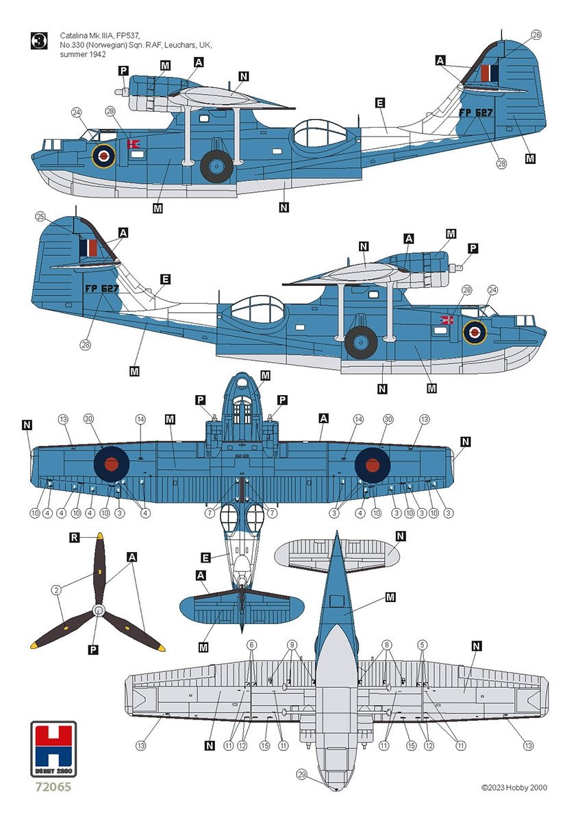Hobby 2000 72065 Consolidated PBY-5A Catalina ETO (Academy + CARTOGRAF + MASKS) 1/72 – image 5