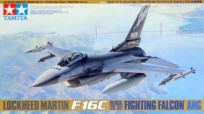 Tamiya 61101 F-16C Block 25/32 Fighting Falcon 1/48