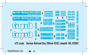 Hobby Boss 82903 German 280mm K5(E) Railway Gun Leopold 1/72 – zdjęcie 2