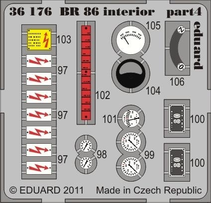 Eduard 36176 BR 86 interior 1/35 Trumpeter – zdjęcie 4