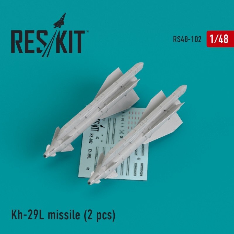 RESKIT RS48-0102 Kh-29L (AS-14A 'Kedge) missile (2 pcs) 1/48
