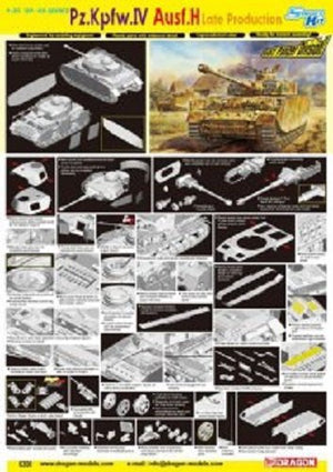 Dragon 6300 Pz.Kpfw.IV Ausf.H Late Production 1/35 – zdjęcie 2