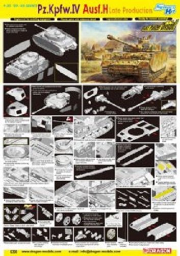 Dragon 6300 Pz.Kpfw.IV Ausf.H Late Production 1/35 – zdjęcie 2