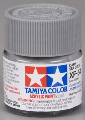 Tamiya XF54 Dark Sea Grey (81754) Acrylic paint 10ml – zdjęcie 3