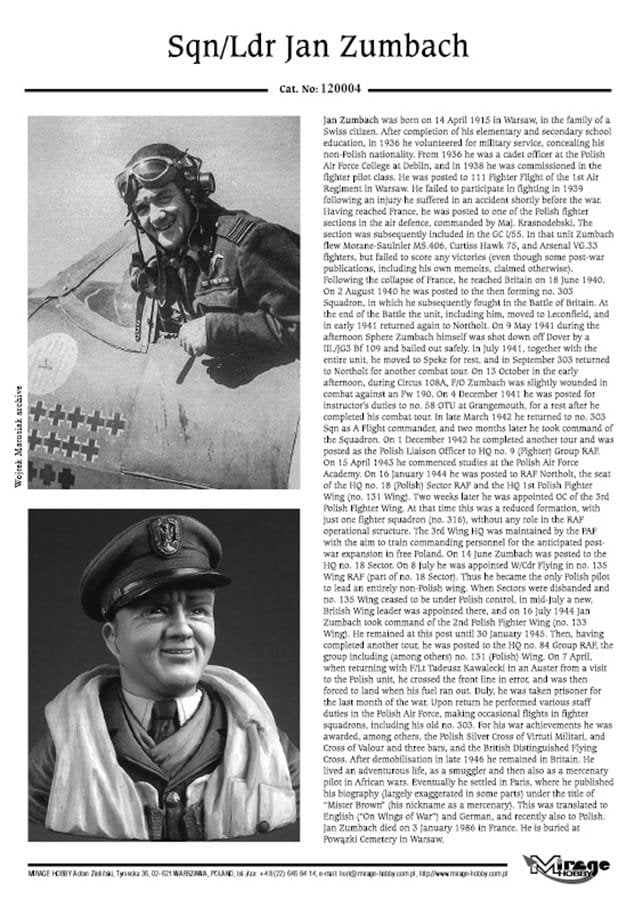 Mirage 120004 Sqn/Ldr Jan ZUMBACH (November 1944) 200mm – image 4