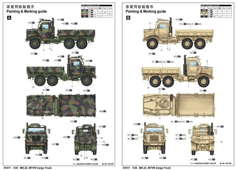 Trumpeter 01011 MK.23 MTVR Cargo Truck 1/35 – image 3
