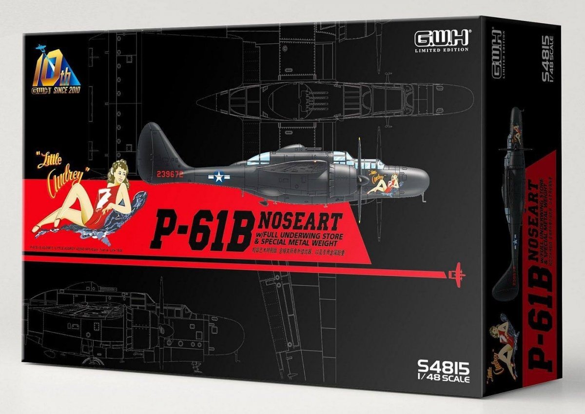Great Wall Hobby S4815 P-61B Noseart &amp;amp; Weapons 1/48