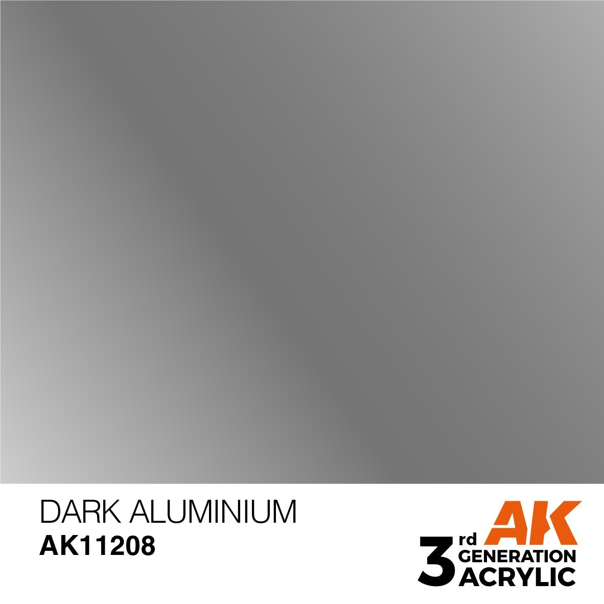 AK Interactive AK11208 DARK ALUMINIUM – METALLIC 17ml