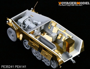 Voyager Model PEA141 WWII German Sd.Kfz.250 NEU Stowage Bins &amp;amp; Fenders (For DRAGON Kit) 1/35 – zdjęcie 2