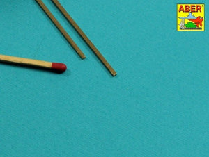 Aber FR15x10 Rectangular brass rods 1.5x1.0 mm length 245mm x 2 / Brass flat rods 1.5x1.0 mm length 245mm x2 pcs. – image 2