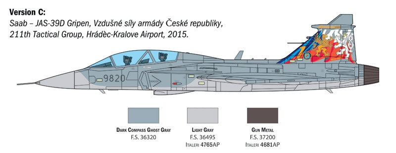 Italeri 2664 JAS-39D GRIPEN TWIN SEATER 1/48 – zdjęcie 5