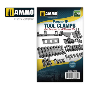 Ammo of Mig 8081 Panzer IV tool clamps (all Panzer IV) 1/35