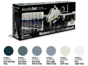 ITALERI 431AP - Modern USAF/U.S. Navy Aircraft - Acrylic Set
