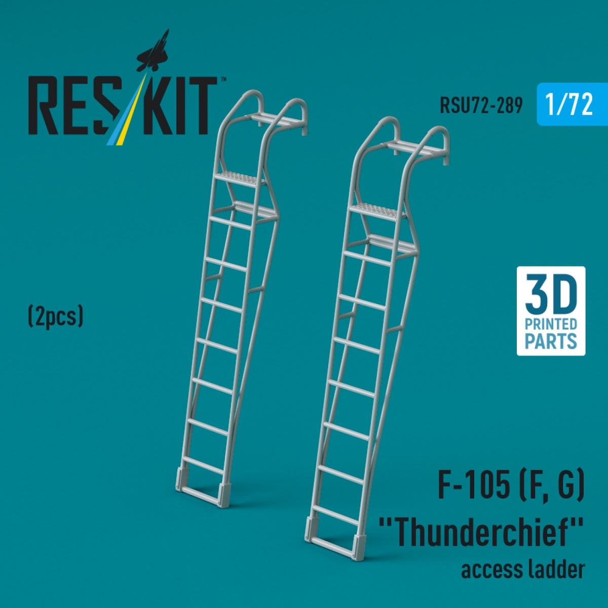 Échelles d'accès RESKIT RSU72-0289 F-105 (F, G) « Thunderchief » (2 pièces) (Impression 3D) 1/72