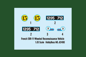 Hobby Boss 82490 French EBR-11 Wheeled Reconnaissance Vehicle 1/35 – zdjęcie 4