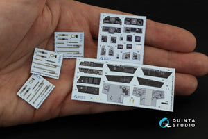 Quinta Studio QD48050 F/A-18F early 3D-Printed &amp;amp; coloured Interior on decal paper (Hasegawa) 1/48 – zdjęcie 3