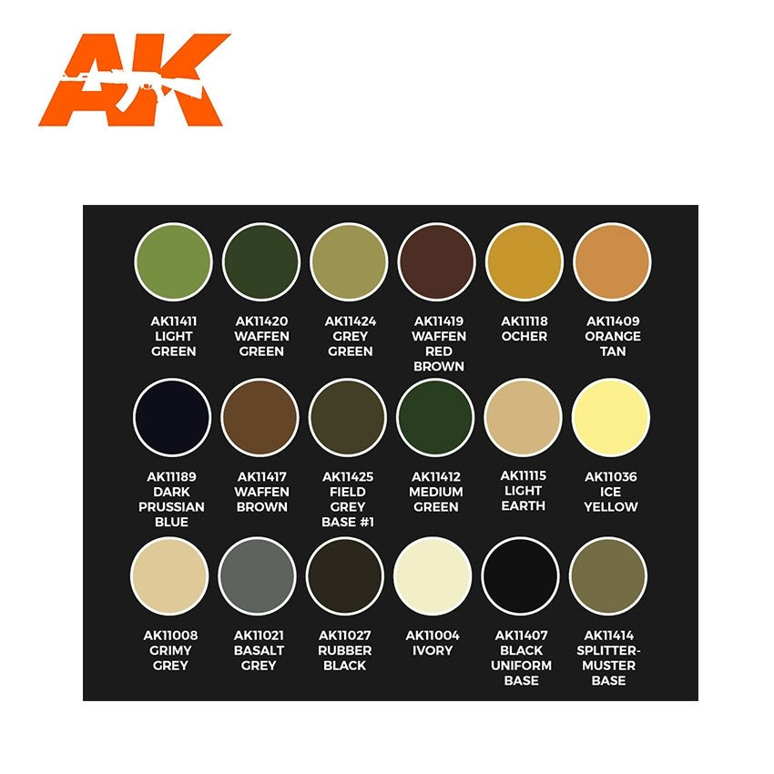 AK Interactive AK11759 SIGNATURE SET – CALVIN TAN 3G COLORS 3GEN SET 18x17 ml – zdjęcie 3
