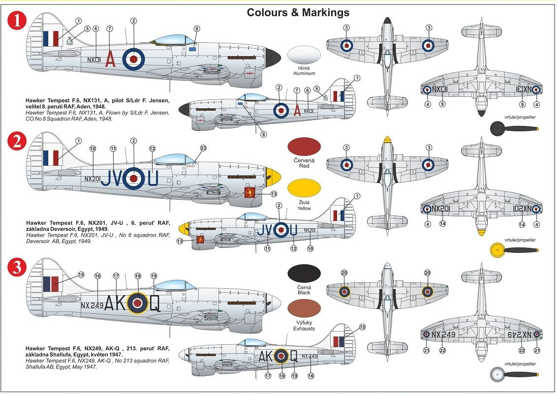 Kovozavody Prostejov KPM0224 Tempest F.6 „Silver wings“ 1/72 – zdjęcie 2