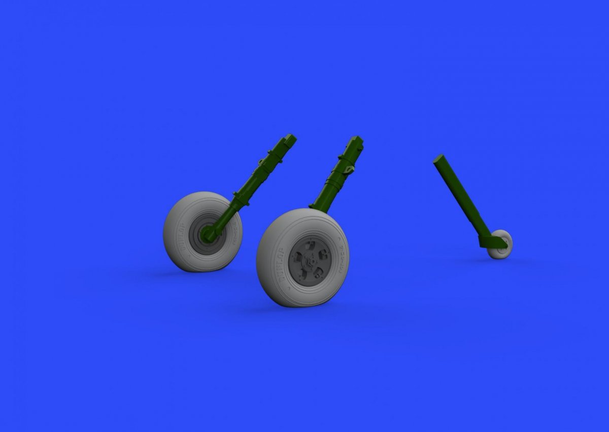 Eduard 632107 Spitfire Mk. IX wheels - 5 spoke REVELL 1/32 – zdjęcie 2