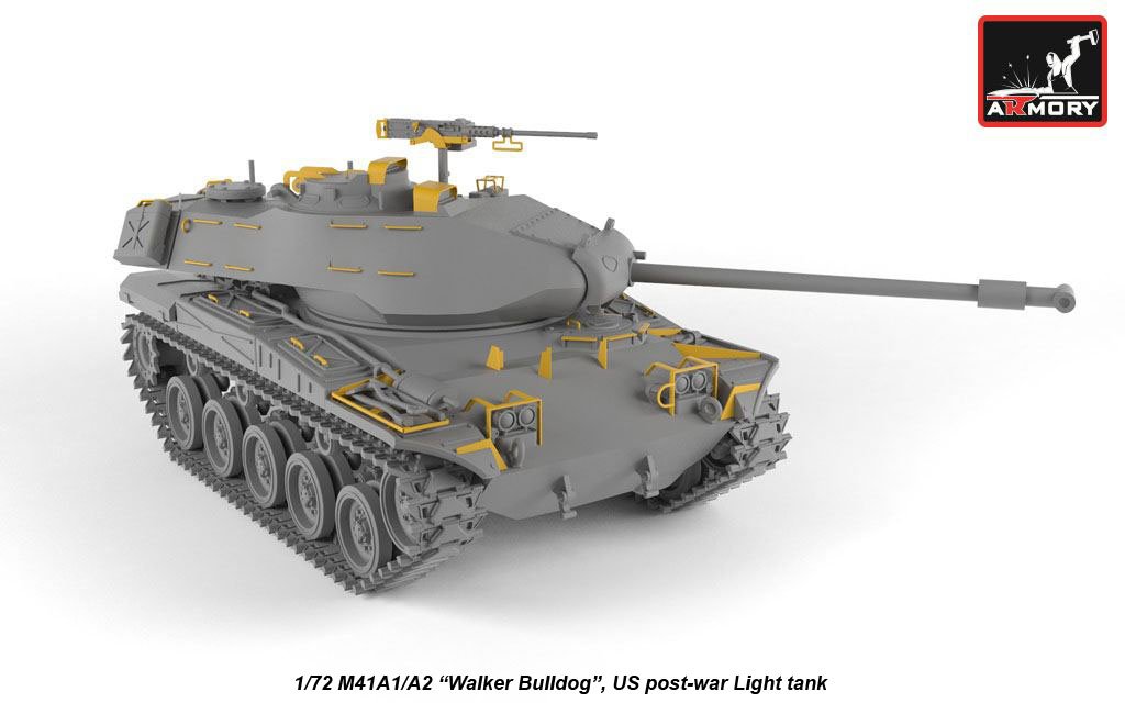 Armory Models 72412 M41A1/A2 Walker Bulldog US post-war Light tank 1/72 – zdjęcie 2