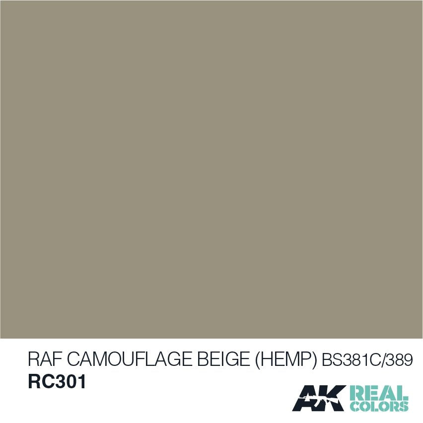 AK Interactive RC301 RAF CAMOUFLAGE BEIGE (HEMP) BS 381C/389 – 10ML – image 2